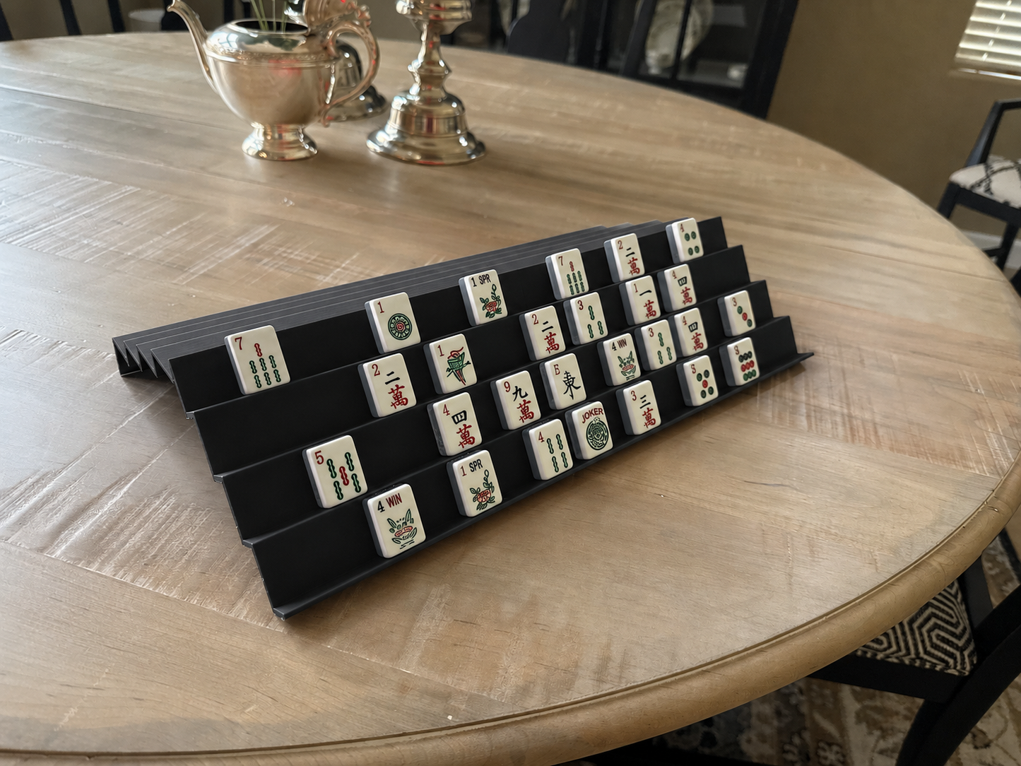 Black Imperial Royale Mahjong Rack