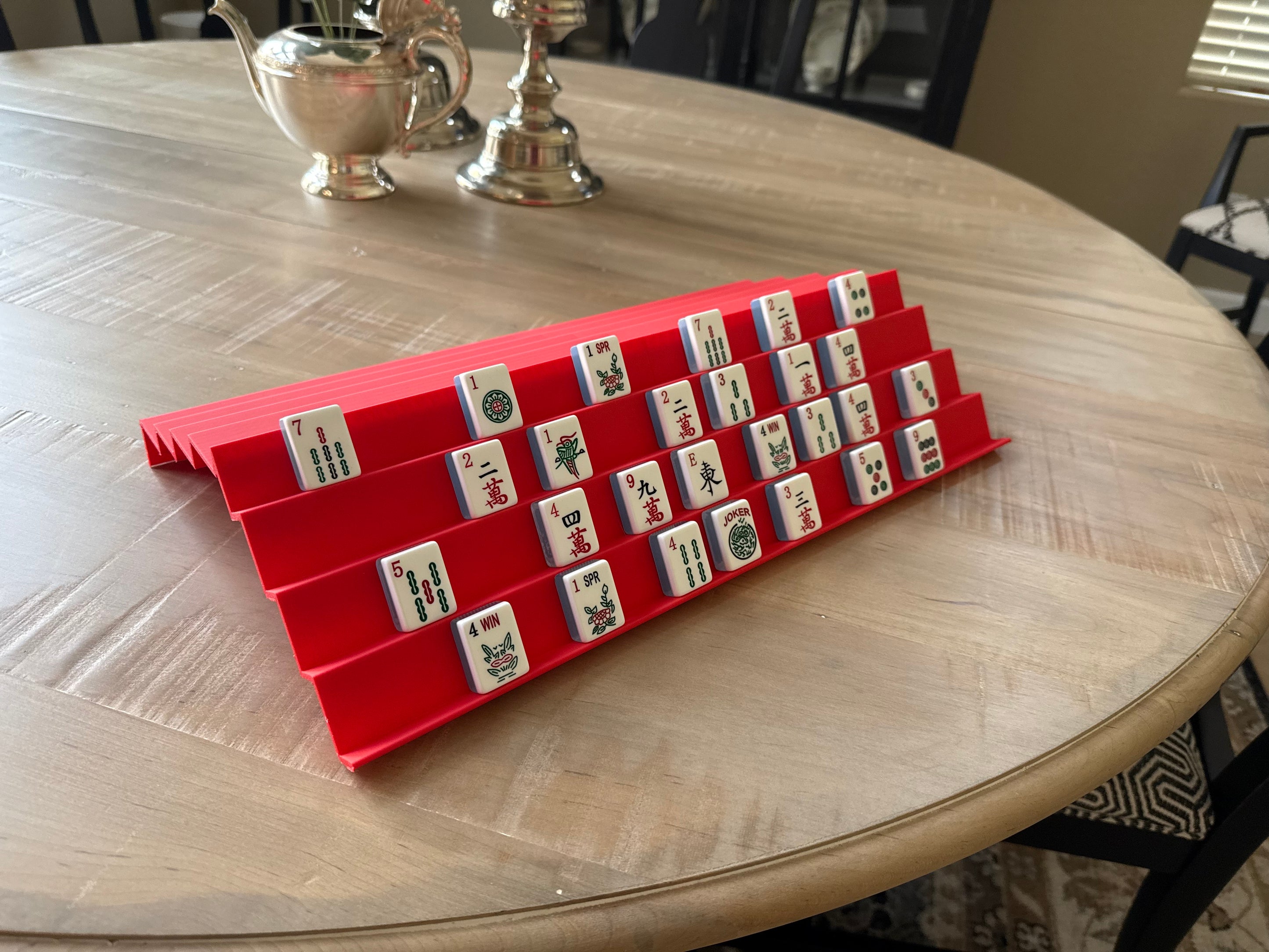 Four-Hand American Mahjong Rack for Royale or Imperial Variants - Set ...