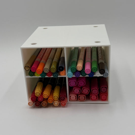 Four-Way Storage Cube for Craft Supplies