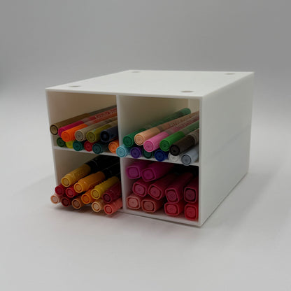 Four-Way Storage Cube for Craft Supplies