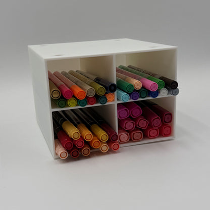 Four-Way Storage Cube for Craft Supplies