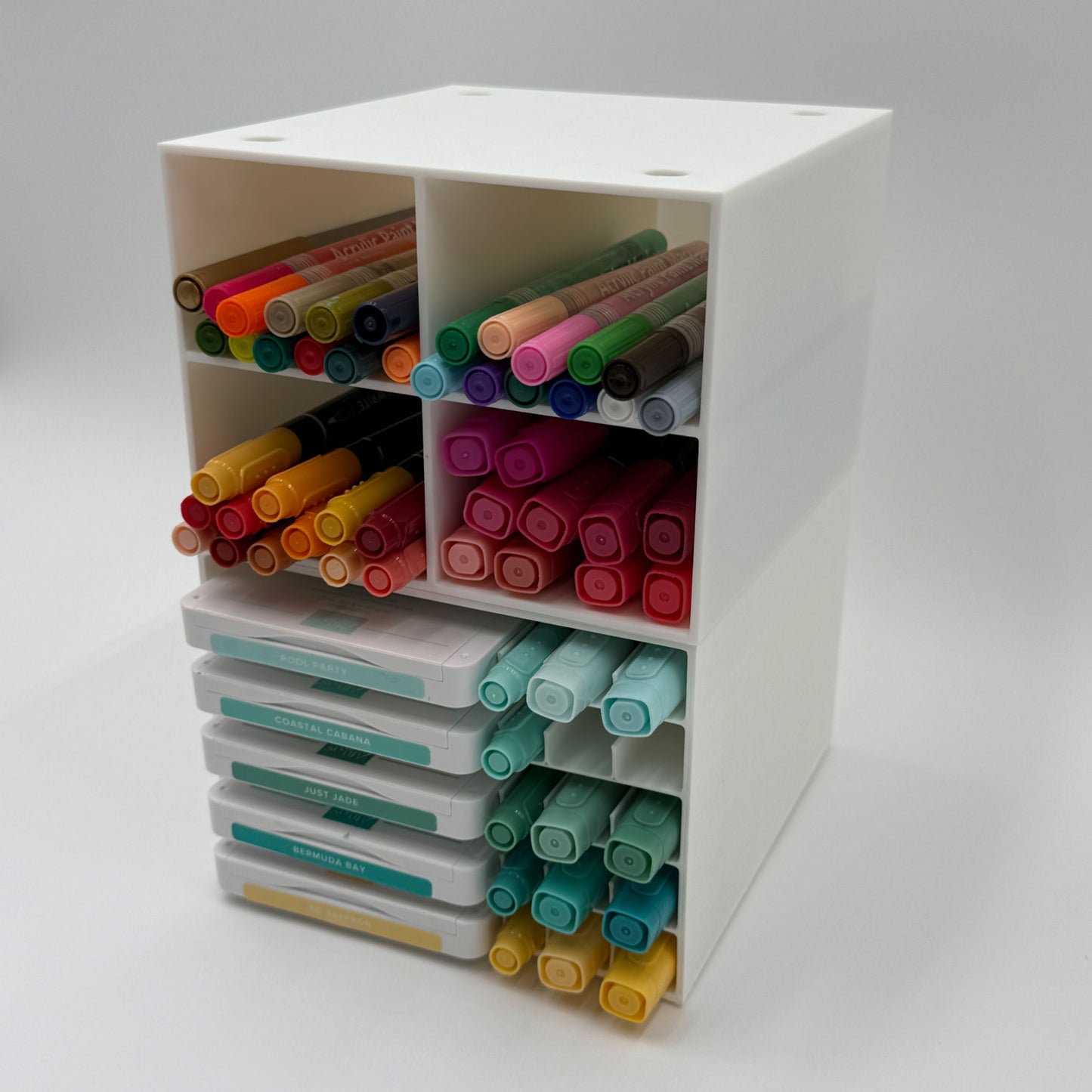 Four-Way Storage Cube for Craft Supplies