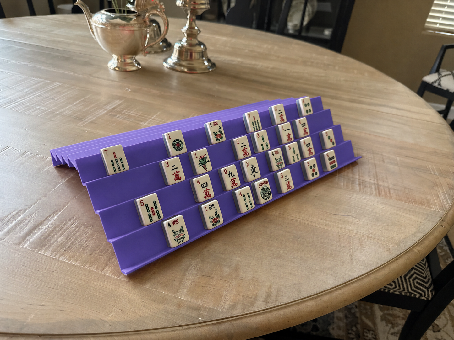 Purple Imperial Royale Mahjong Rack