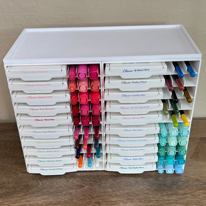 Storage Cube for Older Style Stampin' Up Ink Pads and Markers