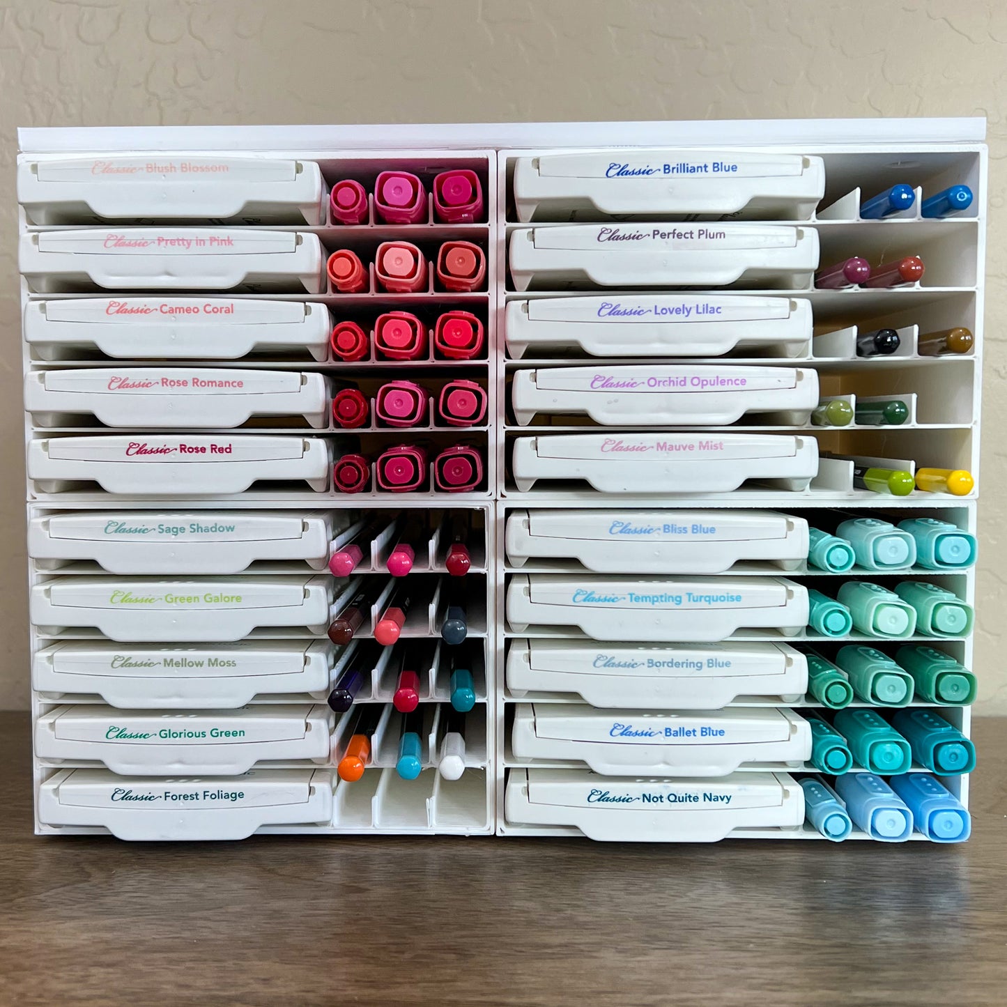 Storage Cube for Older Style Stampin' Up Ink Pads and Markers